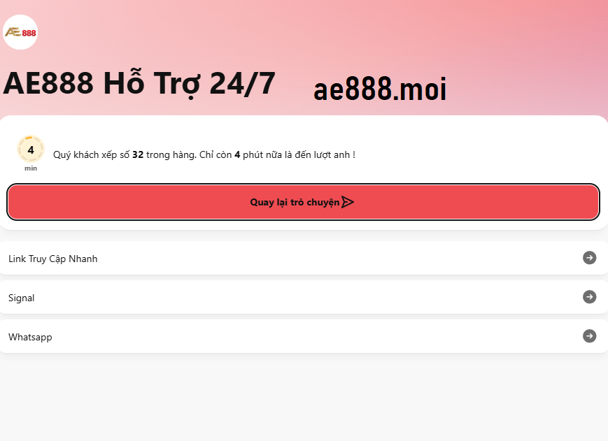 Dịch vụ chăm sóc khách hàng tận tình AE888